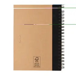 Rokovnik s olovkom Kraft spiralni P774.26 black-5