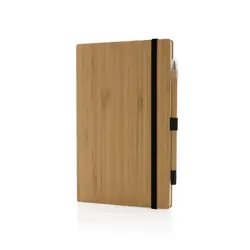 Set rokovnik i olovka bez tinte od bambusa P774.46 brown-1
