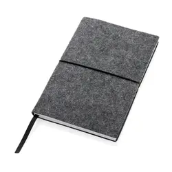 Rokovnik A5 s mekim uvezom od recikliranog filca s GRS certifikatom P774.47 black-2