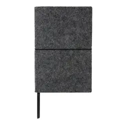 Rokovnik A5 s mekim uvezom od recikliranog filca s GRS certifikatom P774.47 black-5