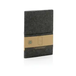 Rokovnik A5 s mekim uvezom od recikliranog filca s GRS certifikatom P774.47 black-8