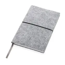 Rokovnik A5 s mekim uvezom od recikliranog filca s GRS certifikatom P774.47 grey-2