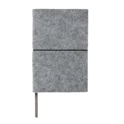 Rokovnik A5 s mekim uvezom od recikliranog filca s GRS certifikatom P774.47 grey-5