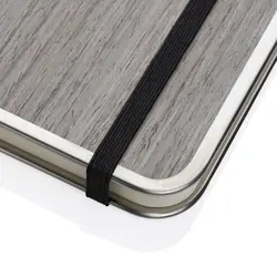 Rokovnik s drvenim koricama A5 Treeline P774.57 grey-7