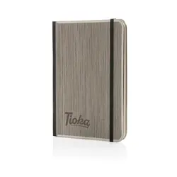 Rokovnik s drvenim koricama A5 Treeline P774.57 grey-3