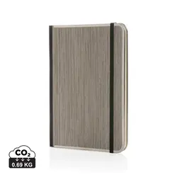 Rokovnik s drvenim koricama A5 Treeline P774.57 grey-0