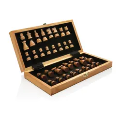 Luksuzni drveni set za šah FSC P940.12 brown-2