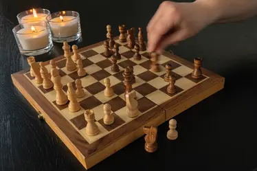 Luksuzni drveni set za šah FSC P940.12 brown-9