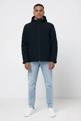 Iqoniq Makalu muška jakna od mekane školjke od recikliranog poliestera T1700 black 4XL-24