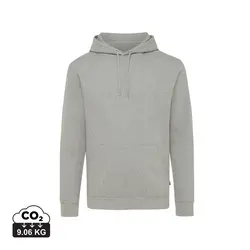 Iqoniq Torres majica s kapuljačom od recikliranog pamuka, neobojena T9401 heather grey 4XL-1