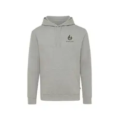 Iqoniq Torres majica s kapuljačom od recikliranog pamuka, neobojena T9401 heather grey 4XL-7