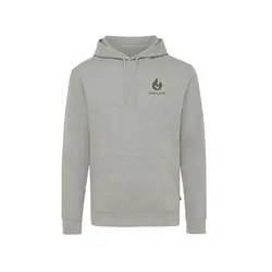Iqoniq Torres majica s kapuljačom od recikliranog pamuka, neobojena T9401 heather grey 4XL-18