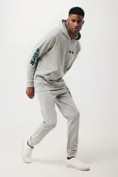 Iqoniq Torres majica s kapuljačom od recikliranog pamuka, neobojena T9401 heather grey 4XL-19