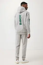 Iqoniq Torres majica s kapuljačom od recikliranog pamuka, neobojena T9401 heather grey 4XL-21