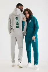 Iqoniq Torres majica s kapuljačom od recikliranog pamuka, neobojena T9401 heather grey 4XL-32