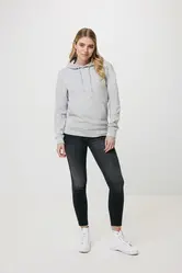 Iqoniq Torres majica s kapuljačom od recikliranog pamuka, neobojena T9401 heather grey 4XL-39