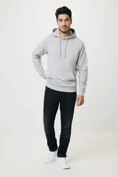Iqoniq Torres majica s kapuljačom od recikliranog pamuka, neobojena T9401 heather grey 4XL-43