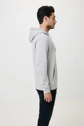 Iqoniq Torres majica s kapuljačom od recikliranog pamuka, neobojena T9401 heather grey 4XL-51