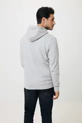 Iqoniq Torres majica s kapuljačom od recikliranog pamuka, neobojena T9401 heather grey 4XL-58