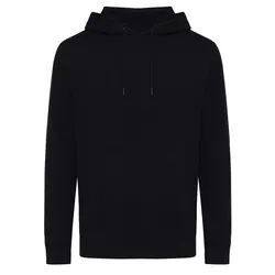 Iqoniq Rila lagana majica s kapuljačom od recikliranog pamuka T9404 black 4XL-5