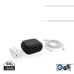 Zidni punjač 20W i kablovi type-C P301.25 black-1