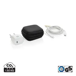 Zidni punjač 20W i kablovi type-C P301.25 black-2