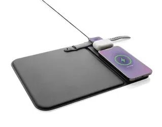 Podloga za miš 3u1 bežični punjač 15W Swiss peak RCS P309.03 black-6