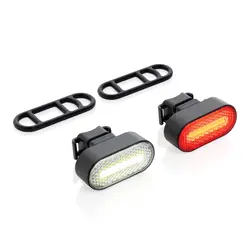 Set USB rasvjetnih svjetala za bicikle Lumino RCS P513.84 black-2