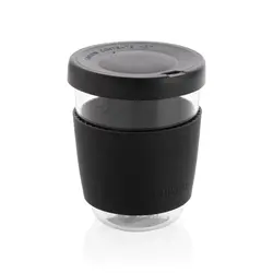 Čaša sa silikonskim poklopcem i navlakom, 360 ml Ukiyo P432.70 black-1