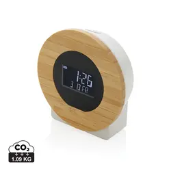 Stolni sat od plastike i bambusa Utah RCS LCD P279.61