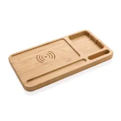 Stolni organizator od bambusa 10W bežični punjač P308.39