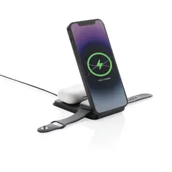 Magnetni bežični punjač 15W 3u1 Swiss Peak RCS P308.54