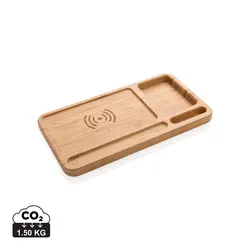Stolni organizator od bambusa 5W bežični punjač P308.62