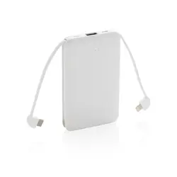 Power bank s integriranim kablovima 5.000 mAh džepni P322.08