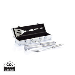 Set za roštilj od 3 kom u aluminijskoj kutiji P422.17
