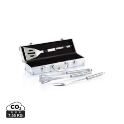 Set za roštilj od 3 kom u aluminijskoj kutiji P422.17