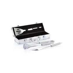 Set za roštilj od 3 kom u aluminijskoj kutiji P422.17