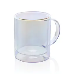 Šalica od galvaniziranog stakla s dvostrukom stijenkom Deluxe P433.11