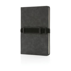 Rokovnik A5 s držačem za mobitel i olovkom tvrdi uvez PU Deluxe P774.23