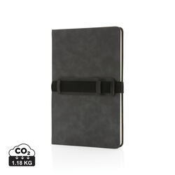 Rokovnik A5 s držačem za mobitel i olovkom tvrdi uvez PU Deluxe P774.23