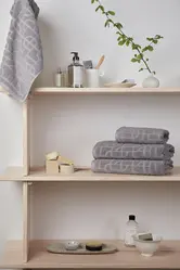 VINGA Verso OCS ručnik od organskog pamuka, set od 4 kom V45004 grey-5