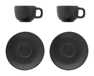Set šalica za cappuccino Caturra Plus AP800556 black 160×160×110 mm-2