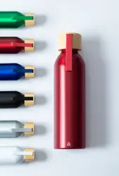 Reciklirana aluminijska boca Ralusip Plus AP800560 red ø66×234 mm-5