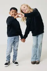 Iqoniq Yengo kids recycled cotton hoodie with sidepockets-9