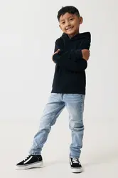 Iqoniq Yengo kids recycled cotton hoodie with sidepockets-25