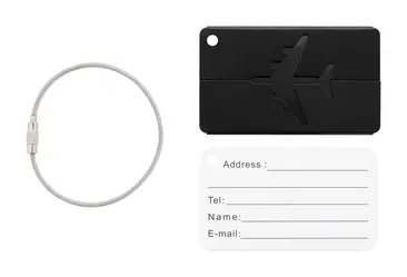 Oznaka za prtljagu Orlando AP808121 black 75×46×3 mm-4
