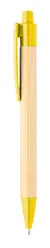 Kemijska olovka od bambusa Boothic AP810427 yellow ø11×142 mm-2