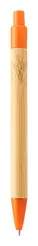 Kemijska olovka od bambusa Boothic AP810427 orange ø11×142 mm-3