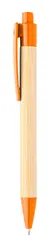 Kemijska olovka od bambusa Boothic AP810427 orange ø11×142 mm-4