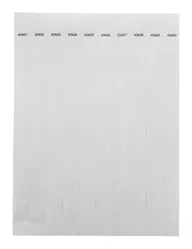 Festivalske narukvice Tyvek (10 kom) AP717018 white 190×255 mm-1